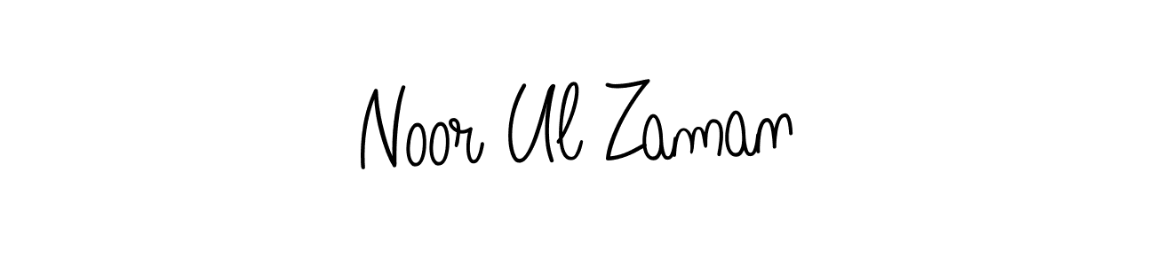 How to make Noor Ul Zaman name signature. Use Angelique-Rose-font-FFP style for creating short signs online. This is the latest handwritten sign. Noor Ul Zaman signature style 5 images and pictures png