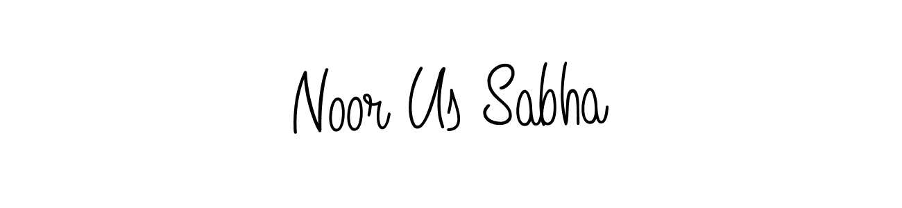 Noor Us Sabha stylish signature style. Best Handwritten Sign (Angelique-Rose-font-FFP) for my name. Handwritten Signature Collection Ideas for my name Noor Us Sabha. Noor Us Sabha signature style 5 images and pictures png