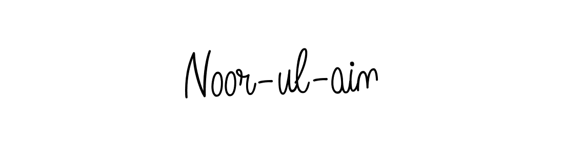 Noor-ul-ain stylish signature style. Best Handwritten Sign (Angelique-Rose-font-FFP) for my name. Handwritten Signature Collection Ideas for my name Noor-ul-ain. Noor-ul-ain signature style 5 images and pictures png