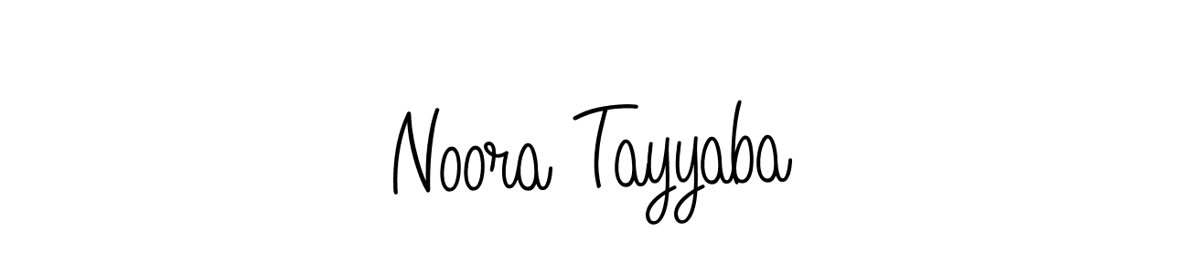 Noora Tayyaba stylish signature style. Best Handwritten Sign (Angelique-Rose-font-FFP) for my name. Handwritten Signature Collection Ideas for my name Noora Tayyaba. Noora Tayyaba signature style 5 images and pictures png