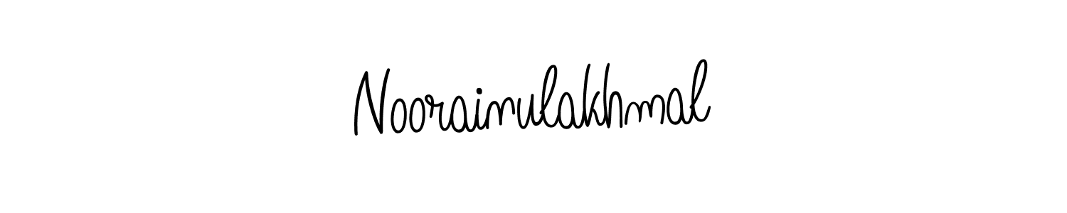Noorainulakhmal stylish signature style. Best Handwritten Sign (Angelique-Rose-font-FFP) for my name. Handwritten Signature Collection Ideas for my name Noorainulakhmal. Noorainulakhmal signature style 5 images and pictures png