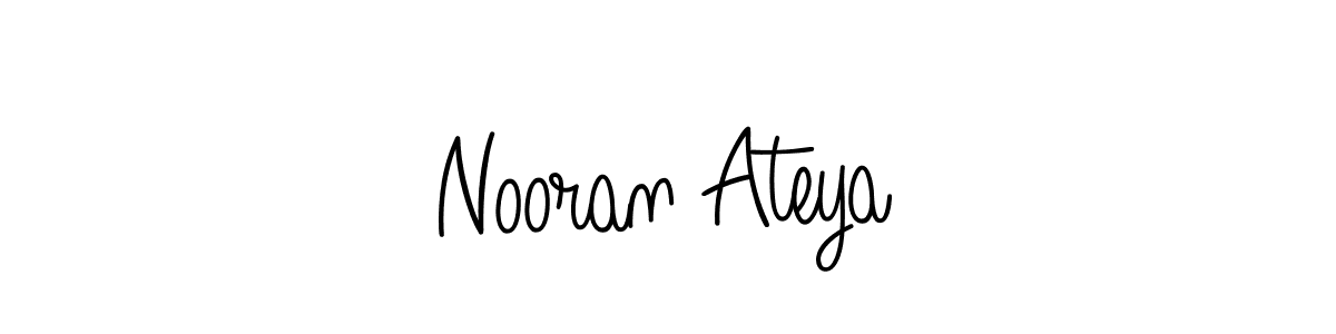 Nooran Ateya stylish signature style. Best Handwritten Sign (Angelique-Rose-font-FFP) for my name. Handwritten Signature Collection Ideas for my name Nooran Ateya. Nooran Ateya signature style 5 images and pictures png