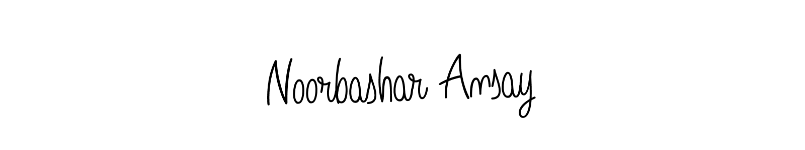 Check out images of Autograph of Noorbashar Ansay name. Actor Noorbashar Ansay Signature Style. Angelique-Rose-font-FFP is a professional sign style online. Noorbashar Ansay signature style 5 images and pictures png