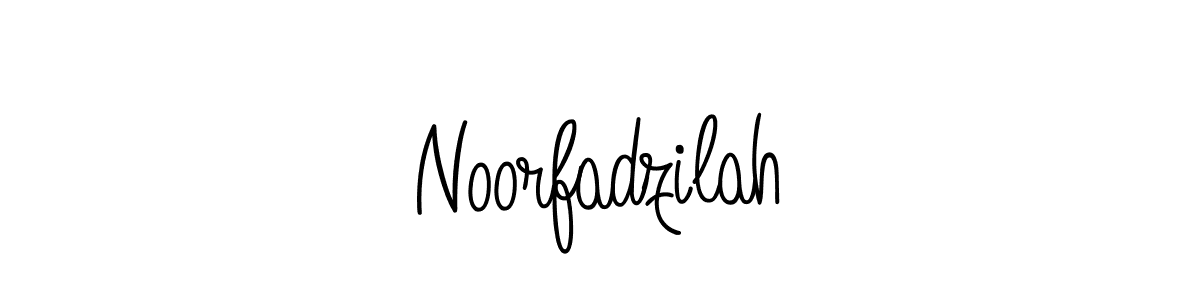 You should practise on your own different ways (Angelique-Rose-font-FFP) to write your name (Noorfadzilah) in signature. don't let someone else do it for you. Noorfadzilah signature style 5 images and pictures png