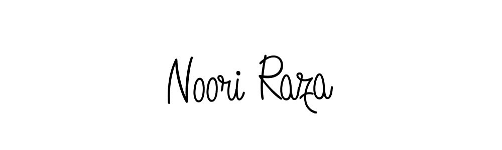 Use a signature maker to create a handwritten signature online. With this signature software, you can design (Angelique-Rose-font-FFP) your own signature for name Noori Raza. Noori Raza signature style 5 images and pictures png