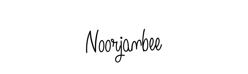 Make a beautiful signature design for name Noorjanbee. With this signature (Angelique-Rose-font-FFP) style, you can create a handwritten signature for free. Noorjanbee signature style 5 images and pictures png