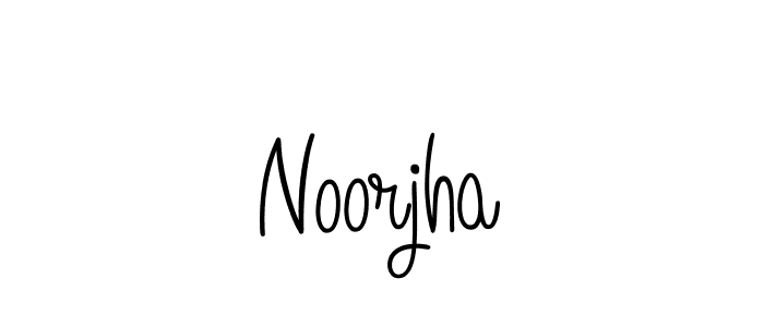 How to Draw Noorjha signature style? Angelique-Rose-font-FFP is a latest design signature styles for name Noorjha. Noorjha signature style 5 images and pictures png