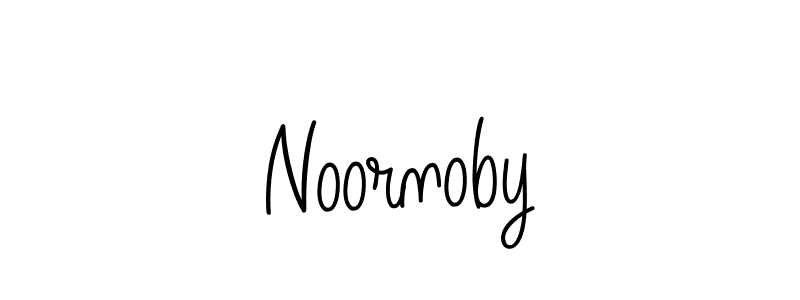 How to make Noornoby signature? Angelique-Rose-font-FFP is a professional autograph style. Create handwritten signature for Noornoby name. Noornoby signature style 5 images and pictures png