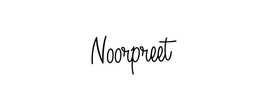 Noorpreet stylish signature style. Best Handwritten Sign (Angelique-Rose-font-FFP) for my name. Handwritten Signature Collection Ideas for my name Noorpreet. Noorpreet signature style 5 images and pictures png