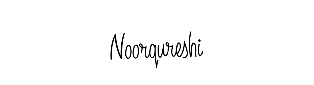 How to make Noorqureshi name signature. Use Angelique-Rose-font-FFP style for creating short signs online. This is the latest handwritten sign. Noorqureshi signature style 5 images and pictures png