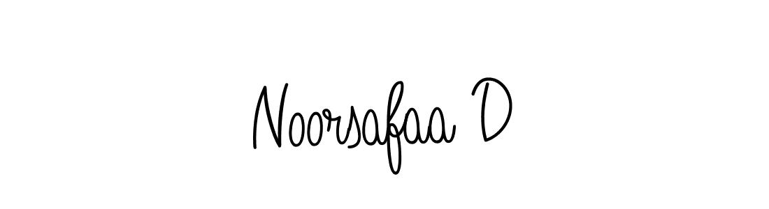 How to make Noorsafaa D signature? Angelique-Rose-font-FFP is a professional autograph style. Create handwritten signature for Noorsafaa D name. Noorsafaa D signature style 5 images and pictures png