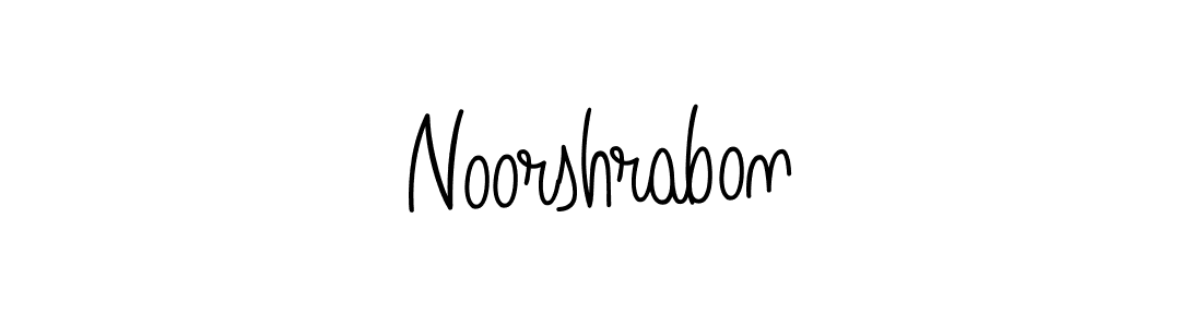 Create a beautiful signature design for name Noorshrabon. With this signature (Angelique-Rose-font-FFP) fonts, you can make a handwritten signature for free. Noorshrabon signature style 5 images and pictures png