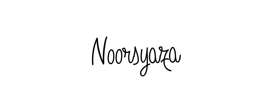 Design your own signature with our free online signature maker. With this signature software, you can create a handwritten (Angelique-Rose-font-FFP) signature for name Noorsyaza. Noorsyaza signature style 5 images and pictures png