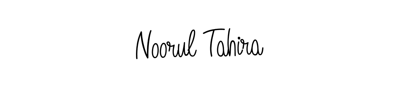 How to make Noorul Tahira signature? Angelique-Rose-font-FFP is a professional autograph style. Create handwritten signature for Noorul Tahira name. Noorul Tahira signature style 5 images and pictures png