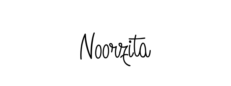 Use a signature maker to create a handwritten signature online. With this signature software, you can design (Angelique-Rose-font-FFP) your own signature for name Noorzita. Noorzita signature style 5 images and pictures png
