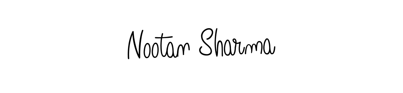 How to make Nootan Sharma name signature. Use Angelique-Rose-font-FFP style for creating short signs online. This is the latest handwritten sign. Nootan Sharma signature style 5 images and pictures png