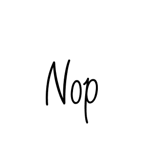 Create a beautiful signature design for name Nop. With this signature (Angelique-Rose-font-FFP) fonts, you can make a handwritten signature for free. Nop signature style 5 images and pictures png