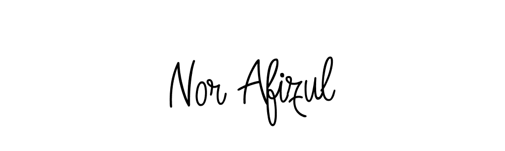 Make a beautiful signature design for name Nor Afizul. With this signature (Angelique-Rose-font-FFP) style, you can create a handwritten signature for free. Nor Afizul signature style 5 images and pictures png