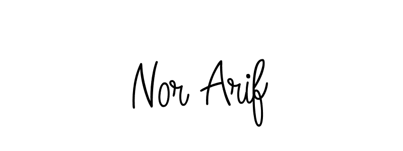 if you are searching for the best signature style for your name Nor Arif. so please give up your signature search. here we have designed multiple signature styles  using Angelique-Rose-font-FFP. Nor Arif signature style 5 images and pictures png