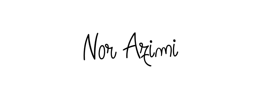 How to make Nor Azimi signature? Angelique-Rose-font-FFP is a professional autograph style. Create handwritten signature for Nor Azimi name. Nor Azimi signature style 5 images and pictures png