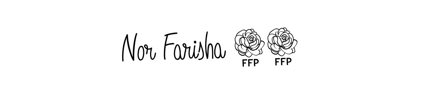 Check out images of Autograph of Nor Farisha 13 name. Actor Nor Farisha 13 Signature Style. Angelique-Rose-font-FFP is a professional sign style online. Nor Farisha 13 signature style 5 images and pictures png