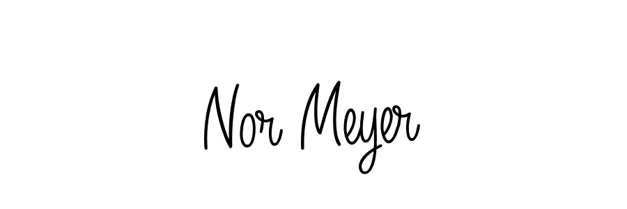 How to make Nor Meyer signature? Angelique-Rose-font-FFP is a professional autograph style. Create handwritten signature for Nor Meyer name. Nor Meyer signature style 5 images and pictures png