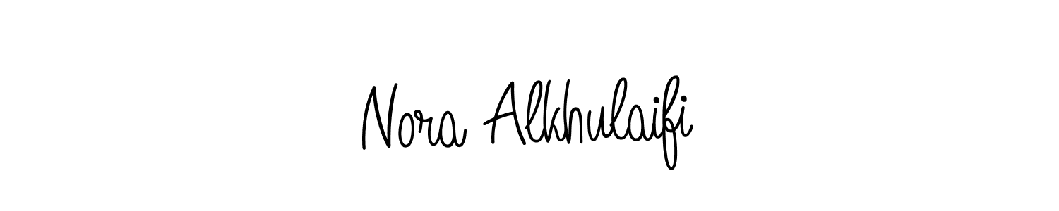 Design your own signature with our free online signature maker. With this signature software, you can create a handwritten (Angelique-Rose-font-FFP) signature for name Nora Alkhulaifi. Nora Alkhulaifi signature style 5 images and pictures png