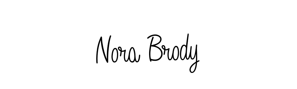 The best way (Angelique-Rose-font-FFP) to make a short signature is to pick only two or three words in your name. The name Nora Brody include a total of six letters. For converting this name. Nora Brody signature style 5 images and pictures png