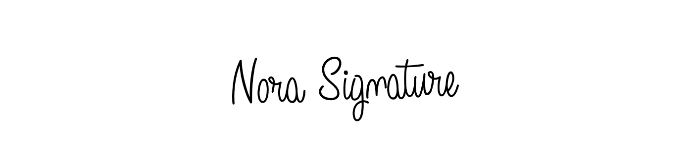 How to make Nora Signature name signature. Use Angelique-Rose-font-FFP style for creating short signs online. This is the latest handwritten sign. Nora Signature signature style 5 images and pictures png