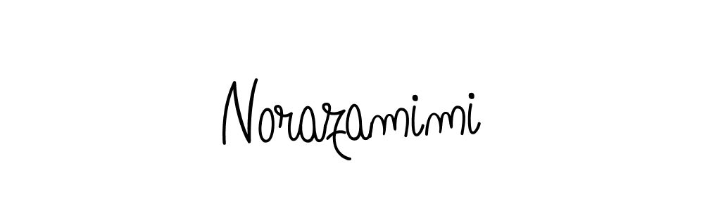 How to Draw Norazamimi signature style? Angelique-Rose-font-FFP is a latest design signature styles for name Norazamimi. Norazamimi signature style 5 images and pictures png