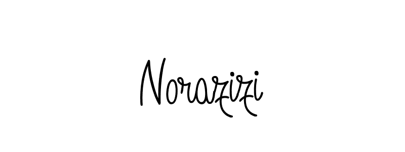 You should practise on your own different ways (Angelique-Rose-font-FFP) to write your name (Norazizi) in signature. don't let someone else do it for you. Norazizi signature style 5 images and pictures png