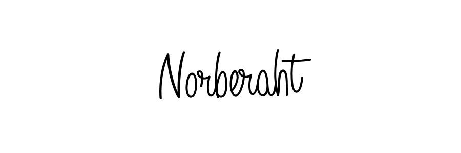 Use a signature maker to create a handwritten signature online. With this signature software, you can design (Angelique-Rose-font-FFP) your own signature for name Norberaht. Norberaht signature style 5 images and pictures png