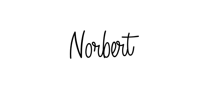 Norbert stylish signature style. Best Handwritten Sign (Angelique-Rose-font-FFP) for my name. Handwritten Signature Collection Ideas for my name Norbert. Norbert signature style 5 images and pictures png