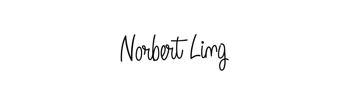 Design your own signature with our free online signature maker. With this signature software, you can create a handwritten (Angelique-Rose-font-FFP) signature for name Norbert Ling. Norbert Ling signature style 5 images and pictures png