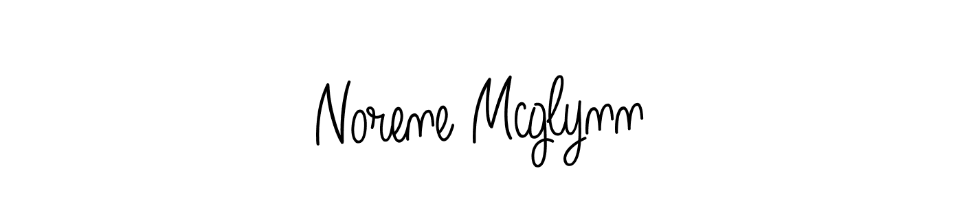 You should practise on your own different ways (Angelique-Rose-font-FFP) to write your name (Norene Mcglynn) in signature. don't let someone else do it for you. Norene Mcglynn signature style 5 images and pictures png