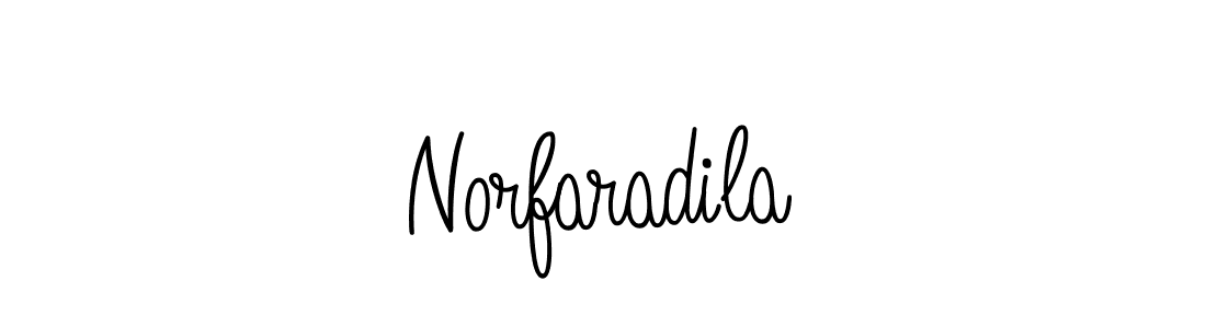 How to Draw Norfaradila signature style? Angelique-Rose-font-FFP is a latest design signature styles for name Norfaradila. Norfaradila signature style 5 images and pictures png