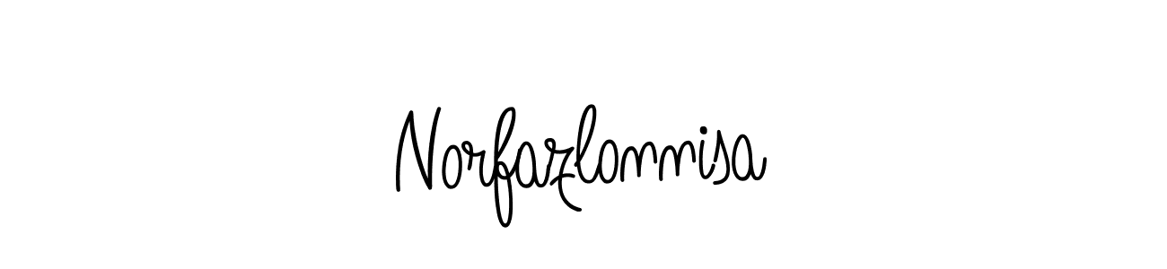 How to make Norfazlonnisa signature? Angelique-Rose-font-FFP is a professional autograph style. Create handwritten signature for Norfazlonnisa name. Norfazlonnisa signature style 5 images and pictures png