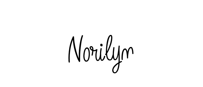 How to Draw Norilyn signature style? Angelique-Rose-font-FFP is a latest design signature styles for name Norilyn. Norilyn signature style 5 images and pictures png
