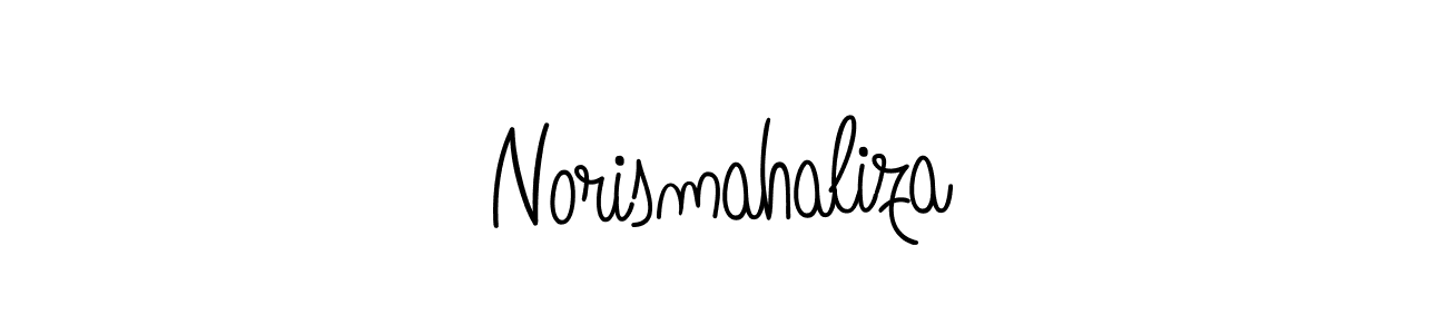 Create a beautiful signature design for name Norismahaliza. With this signature (Angelique-Rose-font-FFP) fonts, you can make a handwritten signature for free. Norismahaliza signature style 5 images and pictures png
