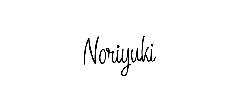 Noriyuki stylish signature style. Best Handwritten Sign (Angelique-Rose-font-FFP) for my name. Handwritten Signature Collection Ideas for my name Noriyuki. Noriyuki signature style 5 images and pictures png