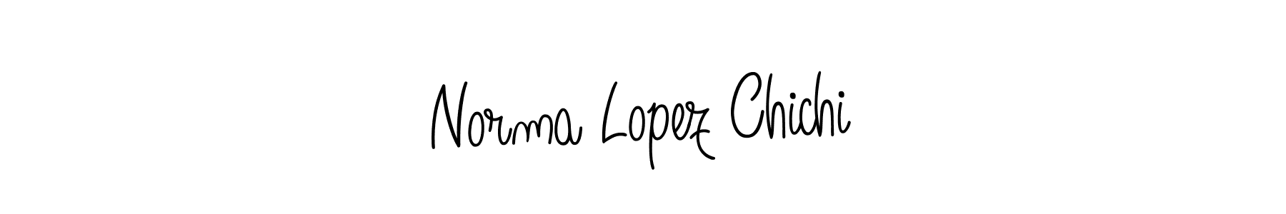 Design your own signature with our free online signature maker. With this signature software, you can create a handwritten (Angelique-Rose-font-FFP) signature for name Norma Lopez Chichi. Norma Lopez Chichi signature style 5 images and pictures png