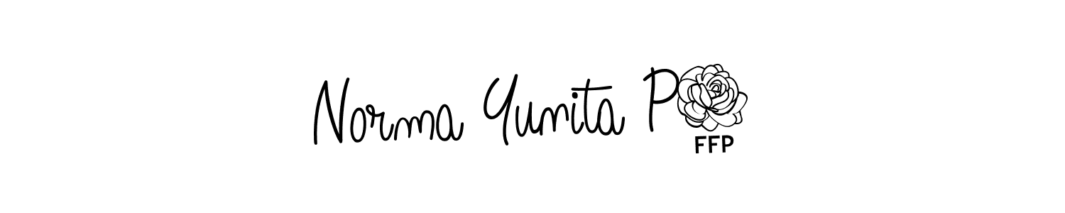 How to make Norma Yunita P2 signature? Angelique-Rose-font-FFP is a professional autograph style. Create handwritten signature for Norma Yunita P2 name. Norma Yunita P2 signature style 5 images and pictures png