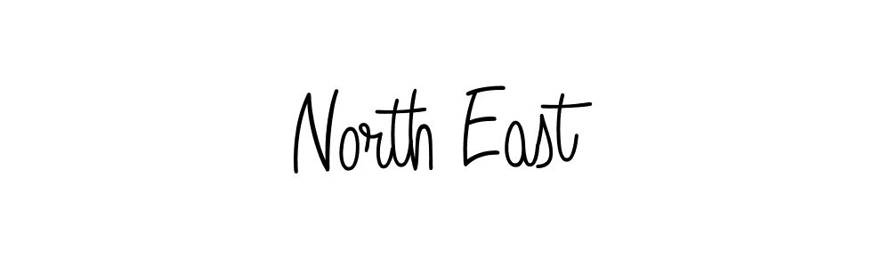 North East stylish signature style. Best Handwritten Sign (Angelique-Rose-font-FFP) for my name. Handwritten Signature Collection Ideas for my name North East. North East signature style 5 images and pictures png