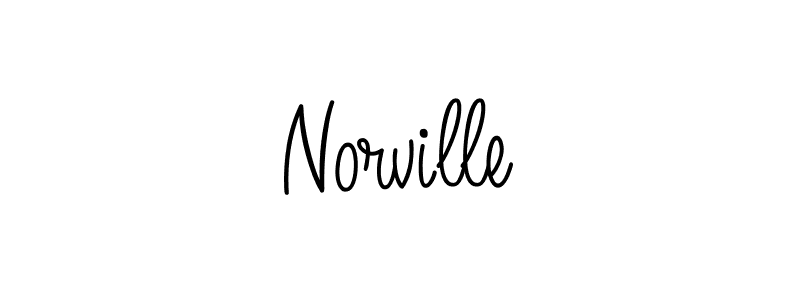 Make a beautiful signature design for name Norville. With this signature (Angelique-Rose-font-FFP) style, you can create a handwritten signature for free. Norville signature style 5 images and pictures png