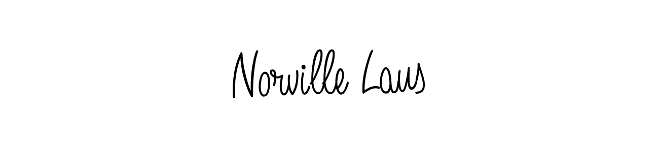 You should practise on your own different ways (Angelique-Rose-font-FFP) to write your name (Norville Laus) in signature. don't let someone else do it for you. Norville Laus signature style 5 images and pictures png