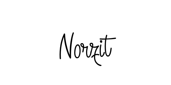Create a beautiful signature design for name Norzit. With this signature (Angelique-Rose-font-FFP) fonts, you can make a handwritten signature for free. Norzit signature style 5 images and pictures png