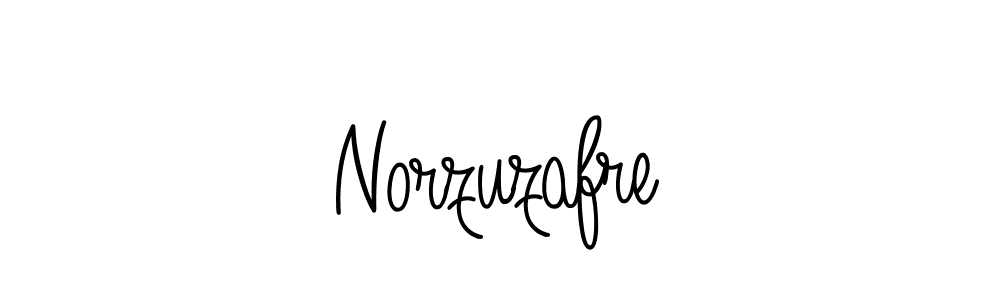 How to make Norzuzafre name signature. Use Angelique-Rose-font-FFP style for creating short signs online. This is the latest handwritten sign. Norzuzafre signature style 5 images and pictures png