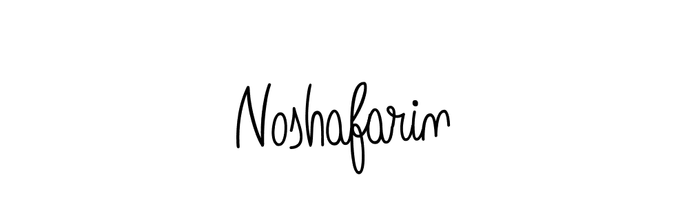 How to make Noshafarin name signature. Use Angelique-Rose-font-FFP style for creating short signs online. This is the latest handwritten sign. Noshafarin signature style 5 images and pictures png