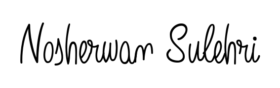 Build your personal autograph collection for name Nosherwan Sulehri with Angelique-Rose-font-FFP design. Browse, select, and save your favorites. Nosherwan Sulehri signature style 5 images and pictures png