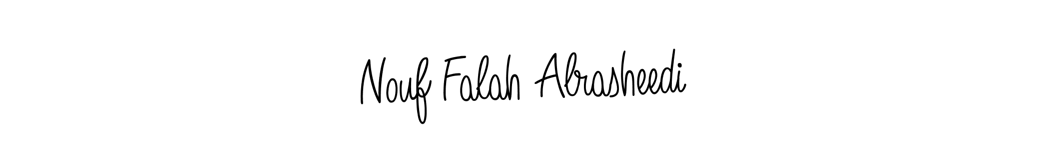 Nouf Falah Alrasheedi stylish signature style. Best Handwritten Sign (Angelique-Rose-font-FFP) for my name. Handwritten Signature Collection Ideas for my name Nouf Falah Alrasheedi. Nouf Falah Alrasheedi signature style 5 images and pictures png